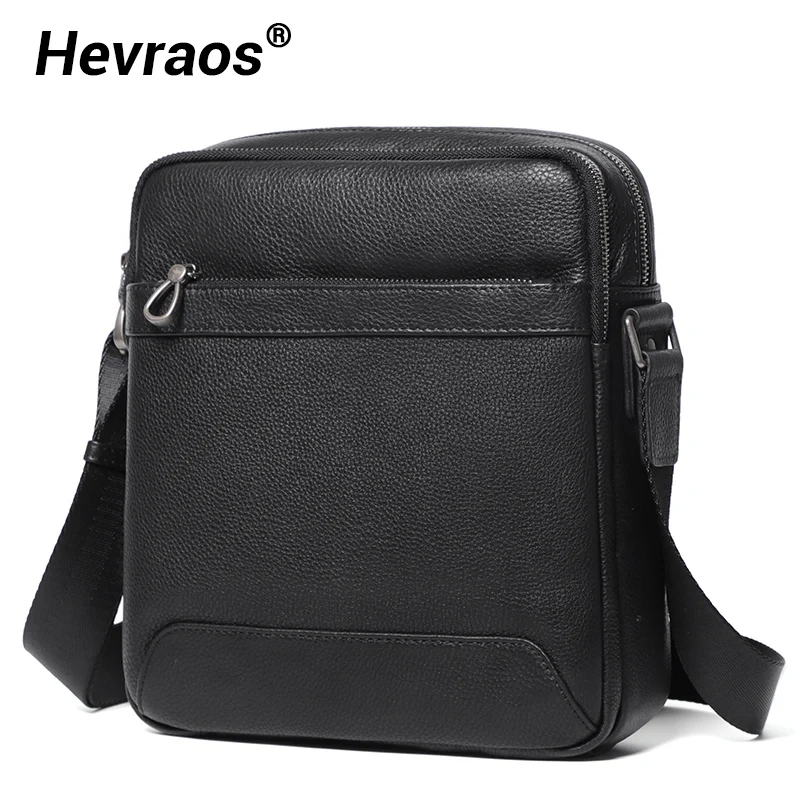 Natural Leather Men\'s Shoulder Bags Men\'s Bag Genuine Leather Black Crossbody Bags for Men Flap Man Messenger Bag Male Bags