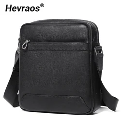 Natural Leather Men's Shoulder Bags Men's Bag Genuine Leather Black Crossbody Bags for Men Flap Man Messenger Bag Male Bags