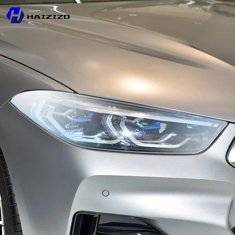 

Для BMW 8 серии G14 G15 G16 2019-2025: Защитная пленка из ТПУ для фар, дымчато-черная, устойчивая к царапинам и УФ-излучению, легко устанавливаемая, виниловая