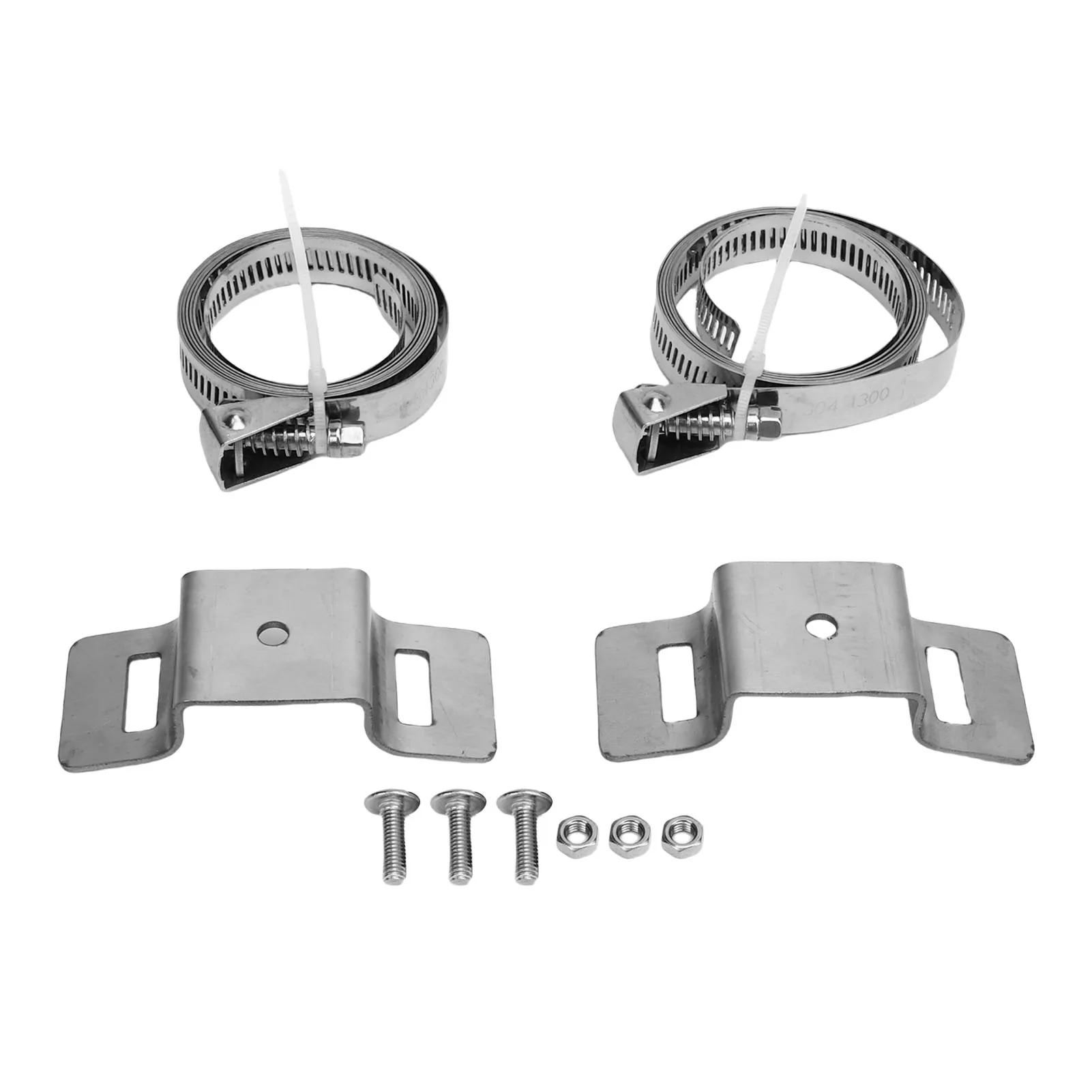Sign Mounting Brackets Adjustable Street Sign Mounting Hardware with Pole Clamps for Larger Poles 4-15in Diameter Sign Poles