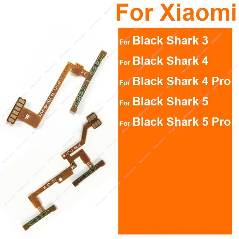 For Xiaomi BlackShark Black Shark 3 4 4Pro 5 5Pro Up Down Press Sensor Flex Cable Sensor of Pressure Flex Ribbon Parts