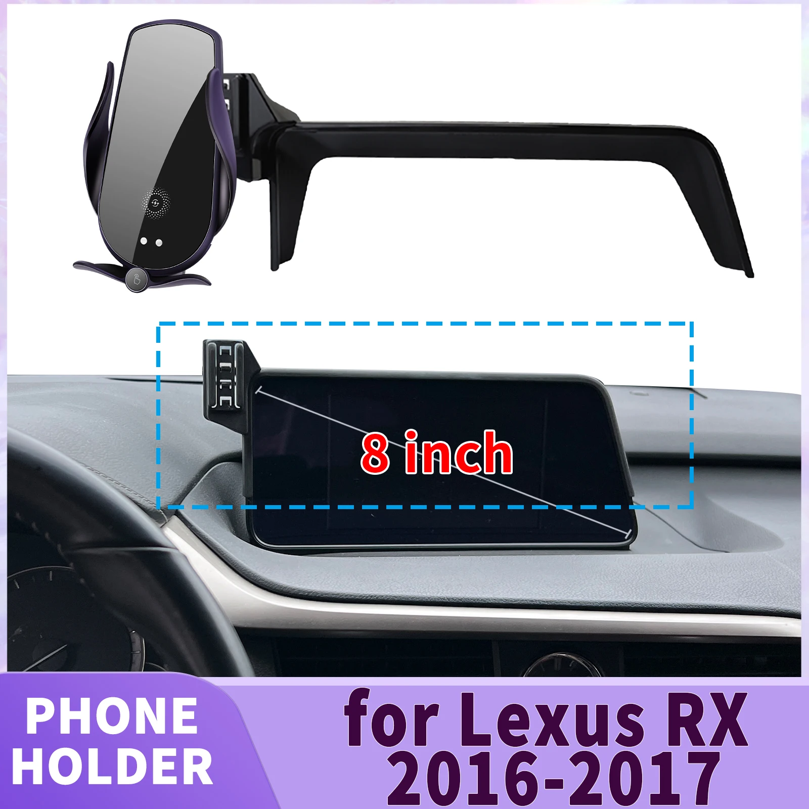 

fit for Lexus RX 2016 2017 Screen Base Phone Holder Mount ​​ Secure Clip Car​​ accessoires