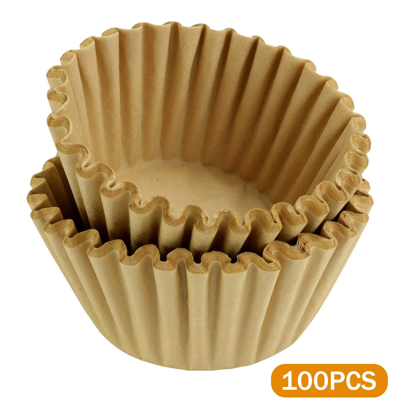 

8-12Cups Basket Coffee Filter Paper,Disposable Large Capaity Filters,Natural Unbleached,for Drip Coffee Machine,for Brew,100 Pcs