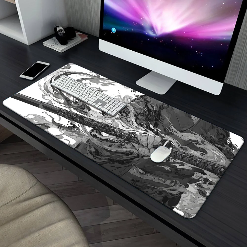 

XXL Samurai Sword Animation Design Mouse Pad, Multi-function Game Keyboard Pad, Office Computer Accessories, Game Lovers