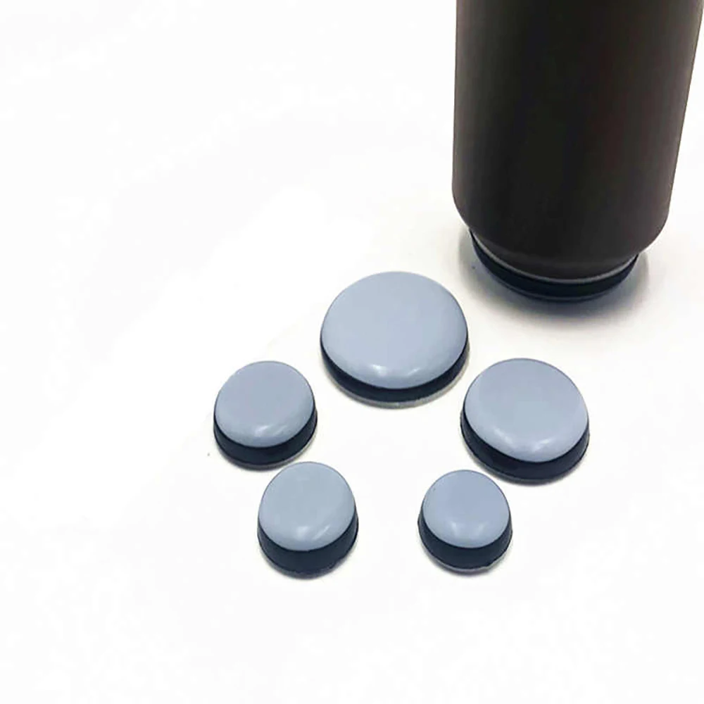 8Pcs Plastic Sliding Foot Pad Round/Square White Furniture Leg Protection Pad Slide Wear-Resistant Floor Protection Foot Cover
