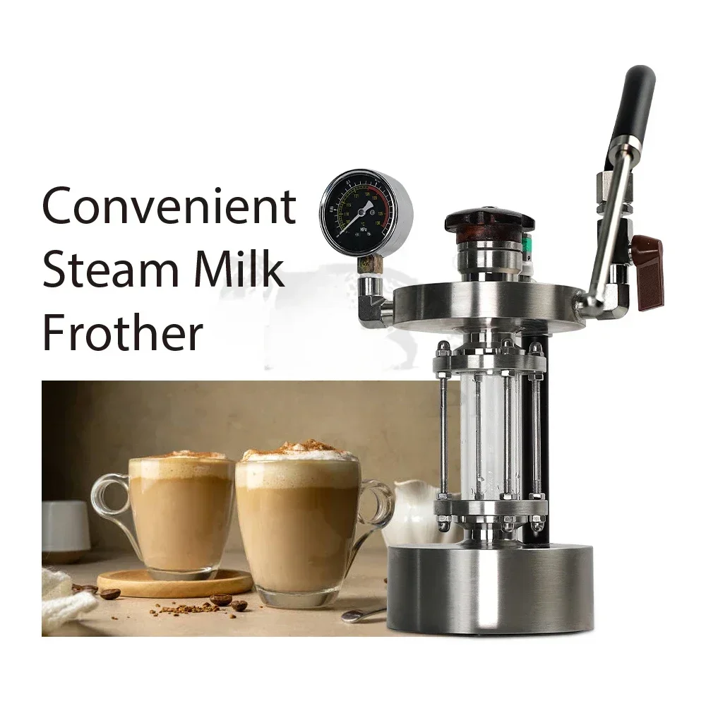 Manual Stainless Steel Drink Coffee Milk Frother Mini Milk Frother Wand Powerful Handheld Milk Frother