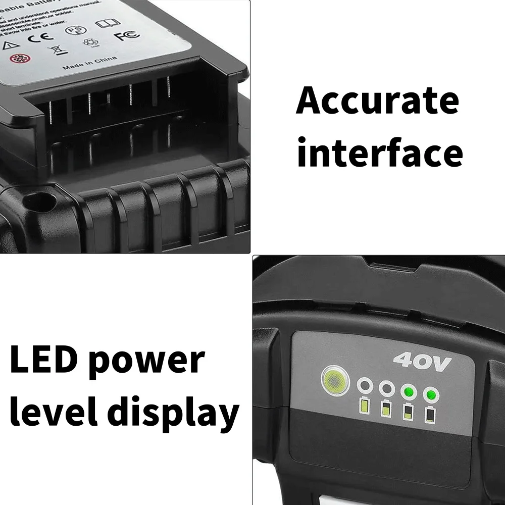 بطارية ليثيوم عالية الطاقة 40 فولت 6AH، لبطارية أداة Ryobi RY40200 OP4050 OP4026، RY40430، جزازة العشب Ryobi #6