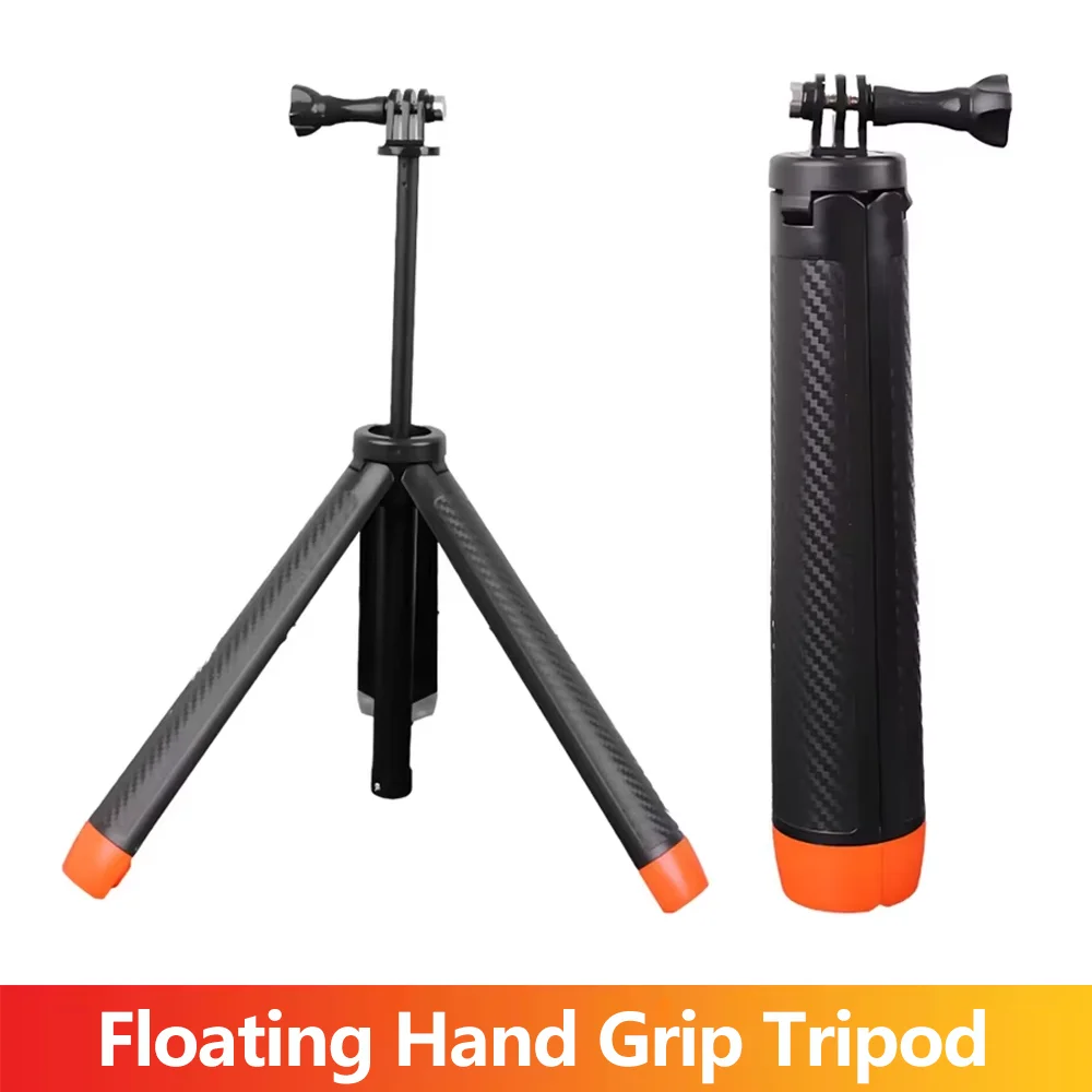 Floating Hand Grip Tripod Extendable Holder for GoPro Hero 13 12 11 10 9 Insta360 SJCAM AKASO DJI Osmo Action Camera Accessories