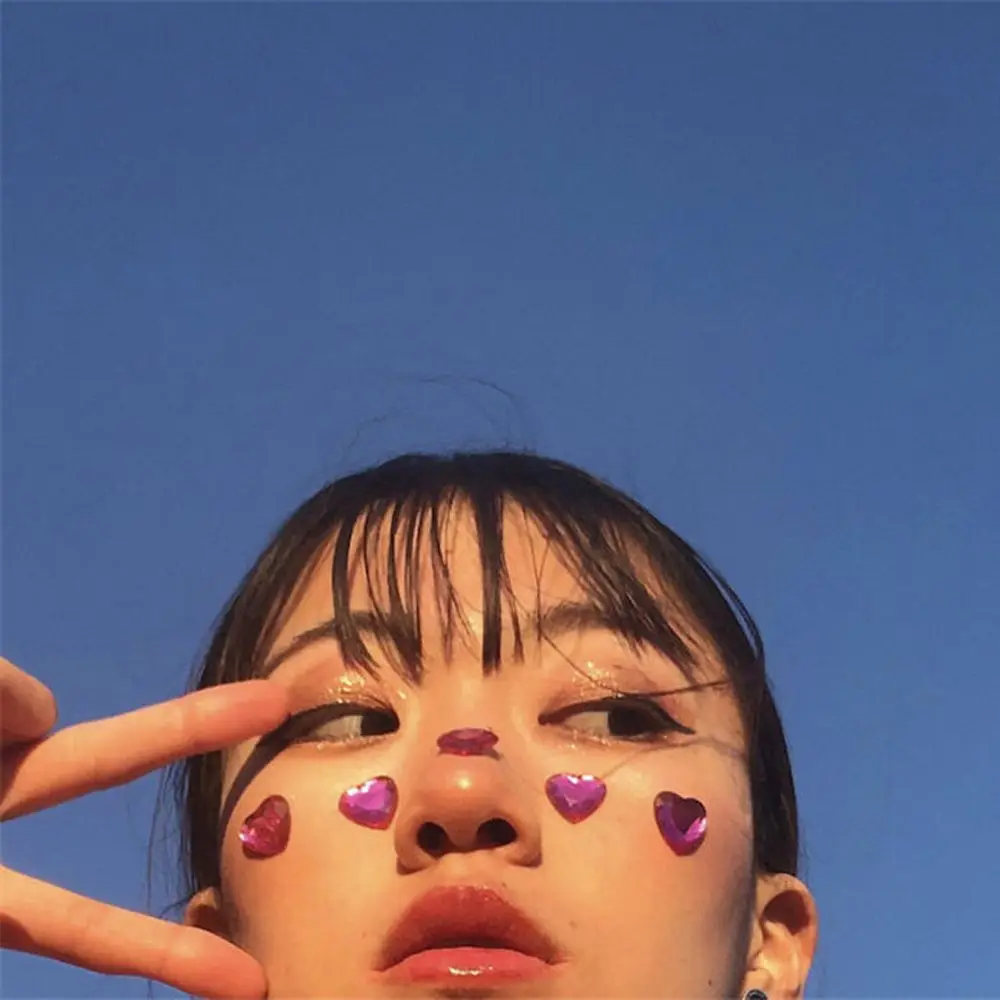 Decor For Children Phone Decorative Beautiful Sticker Toys LOVE Diamond Heart Diamond 3D Shining Stickers Diamond Stickers