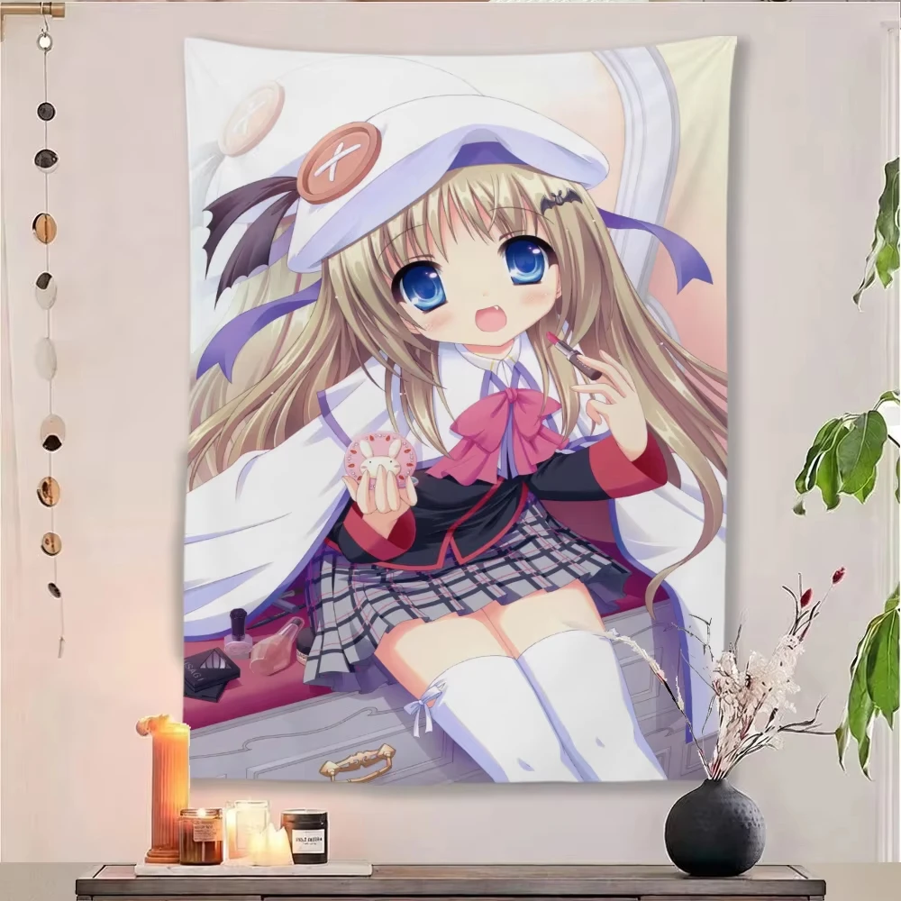 Cute Blonde Girl Print Wall Hanging Wall Blanket Decor for Bedroom Dorm Teen Girls Room Streaming Background Gift
