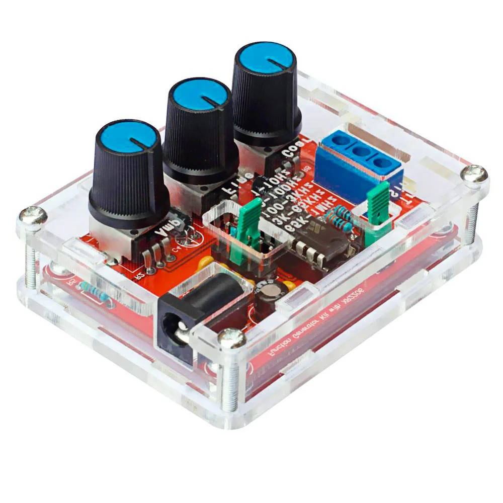 1HZ-1MHZ XR2206 기능 신호 발생기 DIY 키트 사인/삼각형/사각 출력 신호 발생기 가변 주파수 진폭