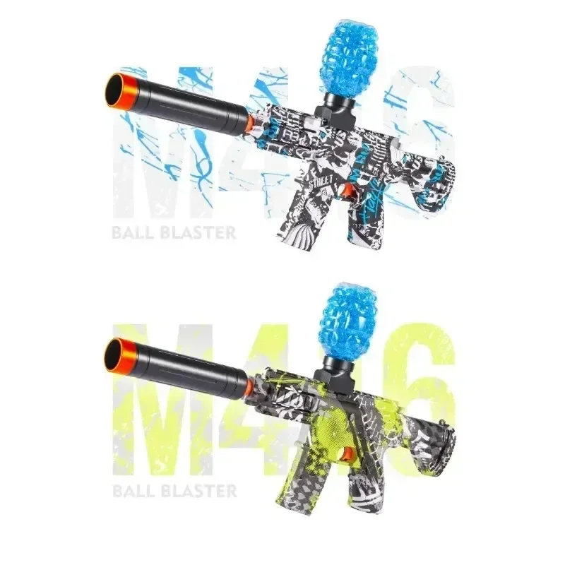 M416 電動ブラスターガンおもちゃ、チームファミリーアクティビティ用の充電式自動屋外おもちゃ、完璧なギフト (弾丸は除く)