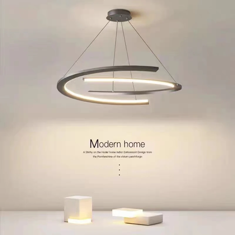 

Nordic Minimalist Led Pendant Lights Modern Chandelier For Living Room Atmosphere Main Lamp Light Home Indoor Decoration Lights