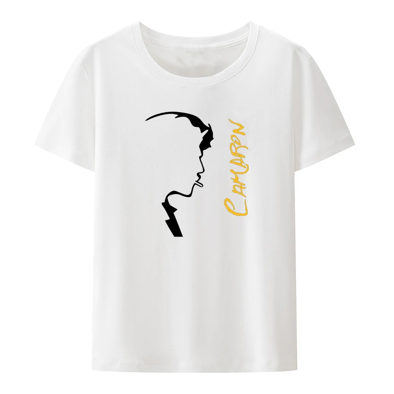 Classic Camarón De La Isla Print T Shirt Retro Men Women Short Sleeve Loose Breathable Camisetas Humor Style Fashion Casual Tops