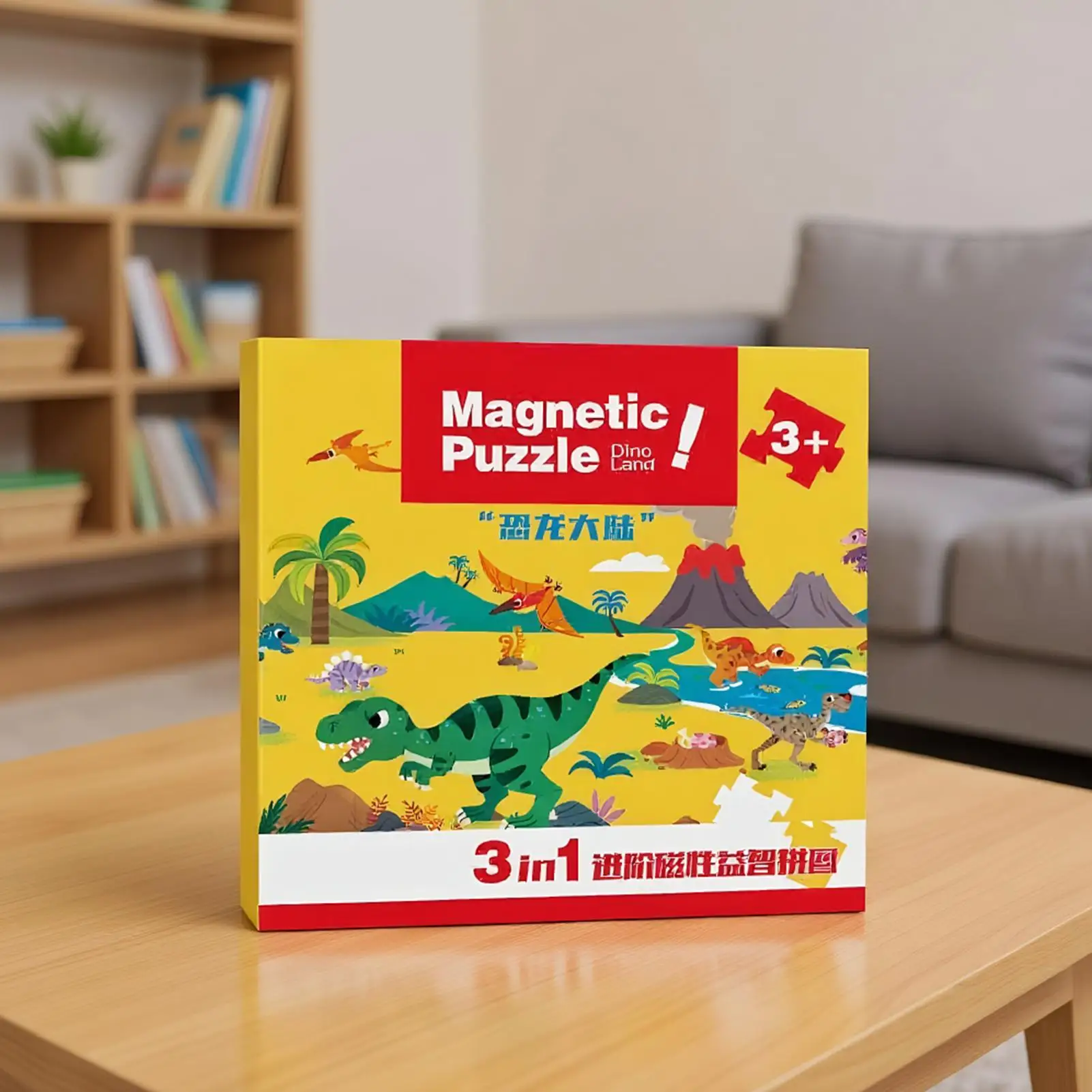 Quebra-cabeça magnético educacional brinquedo de quebra-cabeça magnético portátil pai criança interação brinquedos de viagem atividades de viagem de estrada para