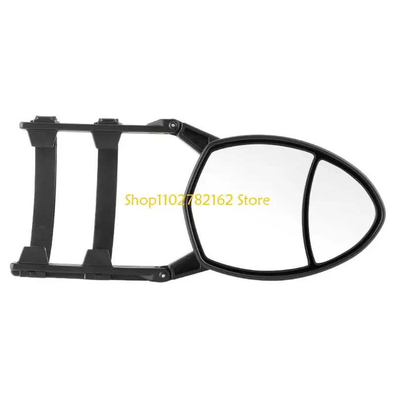 547B Towing Side Mirror Extension Clip On Adjustable Mirror with Two-Part Viewing for Trailer Pickup Driving Support