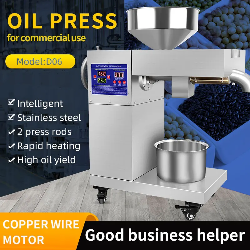 Comfortable new design Peanut Oil Pressers Automatic 20KG/H Peanut Oil Extractor Machine Cold Press