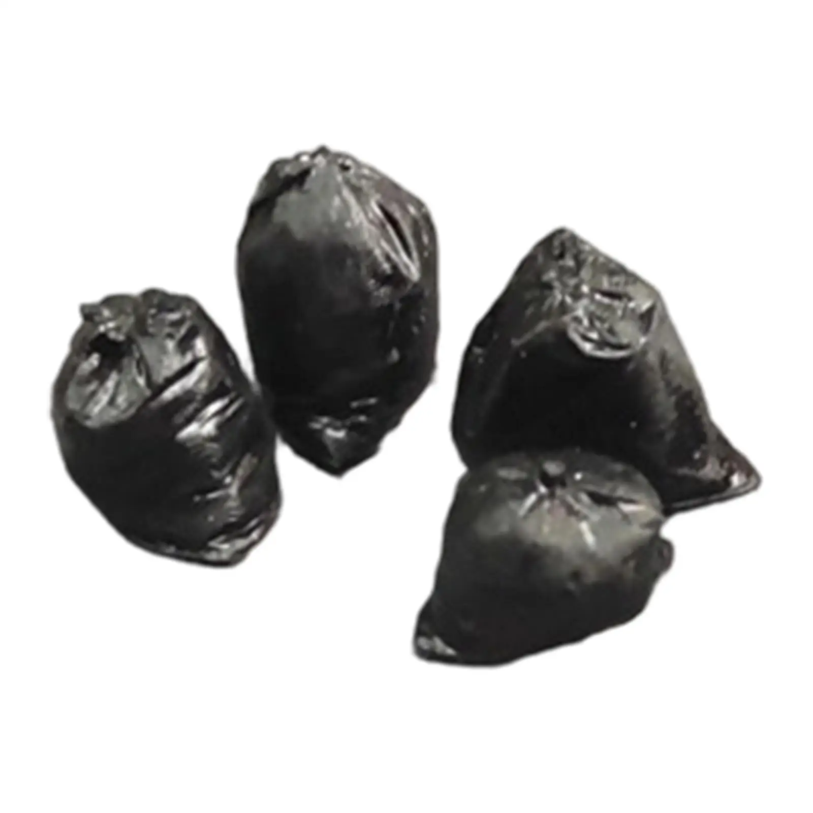 Plastic Mini Garbage Bag Model 1/64 Scale Miniature Waste Accessories DIY Kit for Kids Railway Diorama Scenery