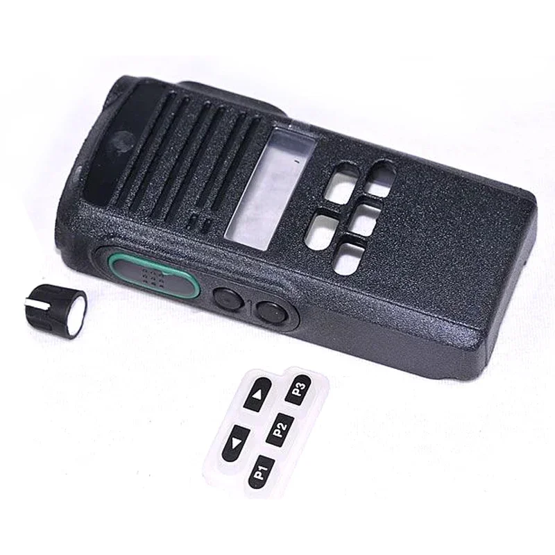 Set Front Panel Cover Case Housing Shell with Volume Knobs Keypads Kits for Motorola CP1300 CP1308 Radio Walkie Talkie