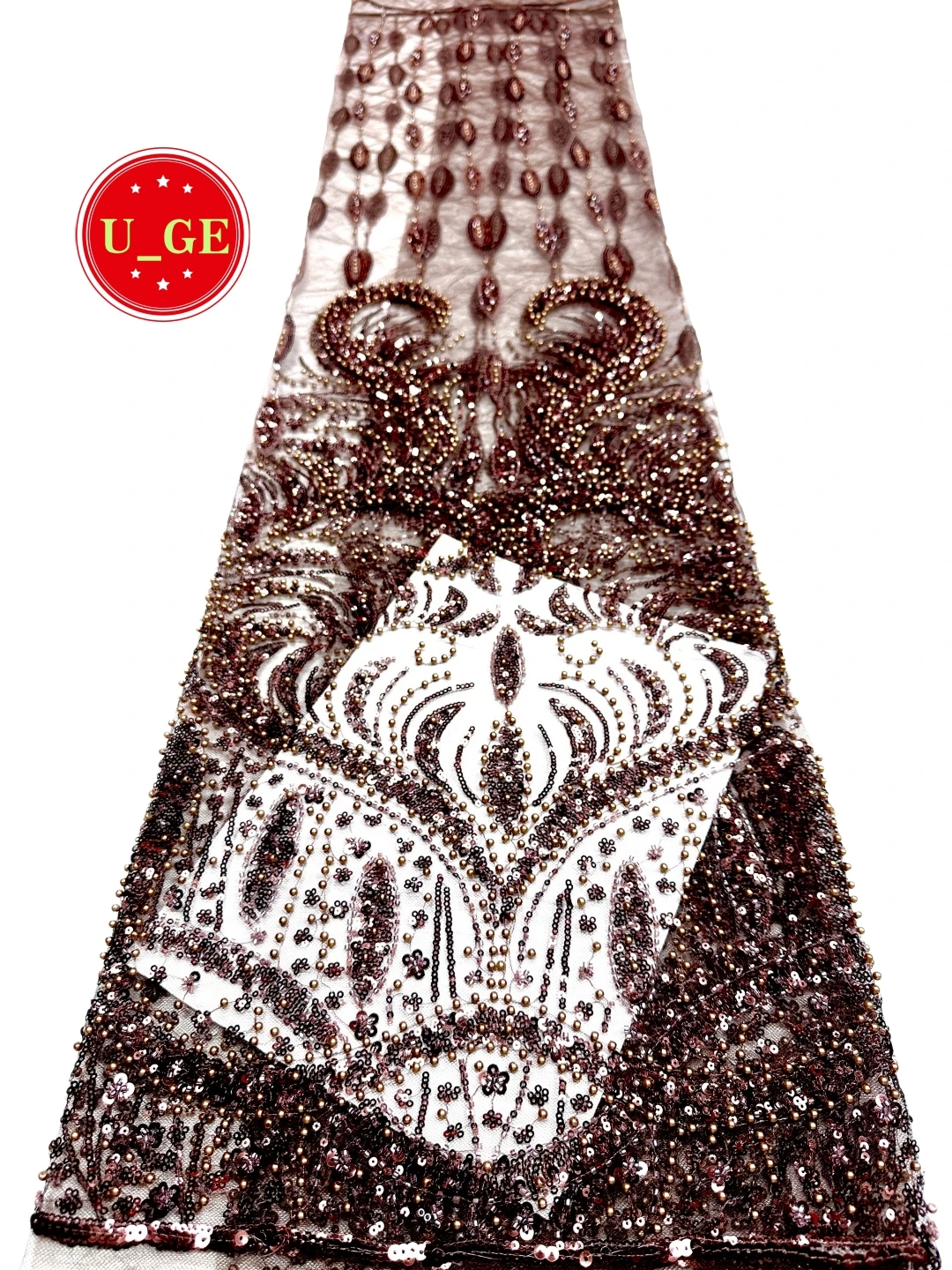 

2026Новейшее роскошное австрийское мягкое тюлевое платье лучшего качества с кружевом из бисера для элегантных свадебных платьевU_GE5389