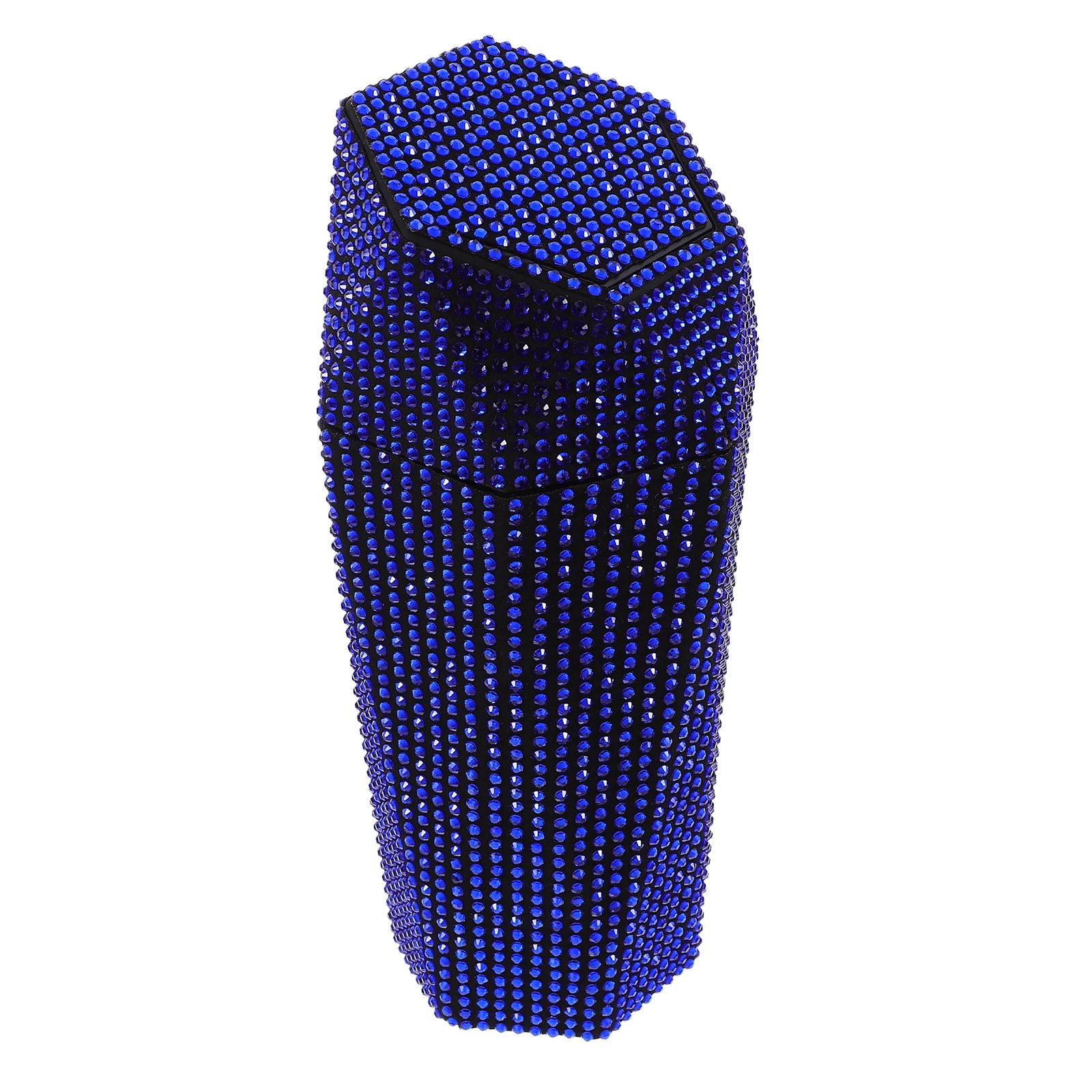 

Car Trash Can Compact Rhinestone Inlaid Garbage Bin Multi Compartment Automotive Desk Waste Sorting Storage Car Accessory