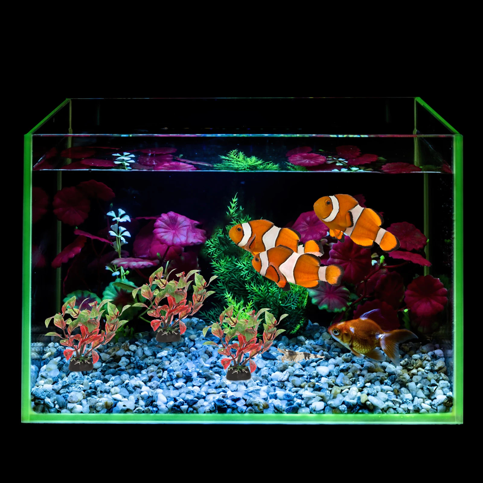 

Lifelike Fake Aquarium Plants Fish Tank Decorations Betta Accessories Vivid Aquatic Plant nament Suitable Tank L scape Decor