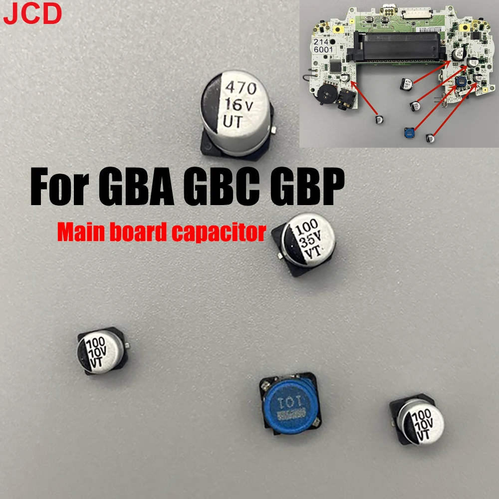 JCD 1 pcs a lot Capacitor For GBA GBP GBC for Gameboy Pock et For GBA GBC GBP Color Motherboard Repair Replacement