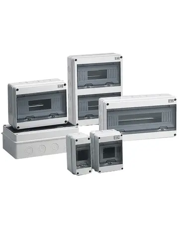 HT Series กล่อง 2/3/5/8/12/15/18/24WAY PC พลาสติกกลางแจ้งไฟฟ้า IP65 กันน้ํากล่องกระจายกล่องสวิทช์