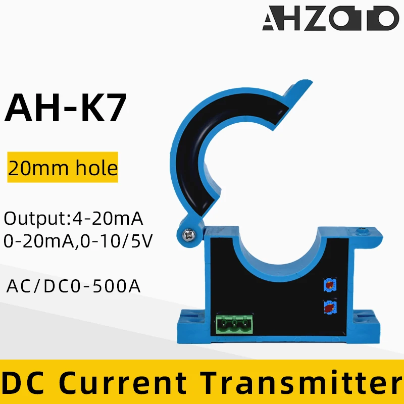 Hole Diameter 20mm Open-Close Perforate DC Current Transmitter Hall Current Sensor Output 4-20mA 0-20mA 0-5V 0-10V RS485