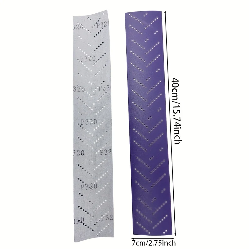 70*400MM Long Purple Ceramic Sandpaper for Car Grinding and Polishing Flocking Sandpaper Abrasive 80/120/180/240/320