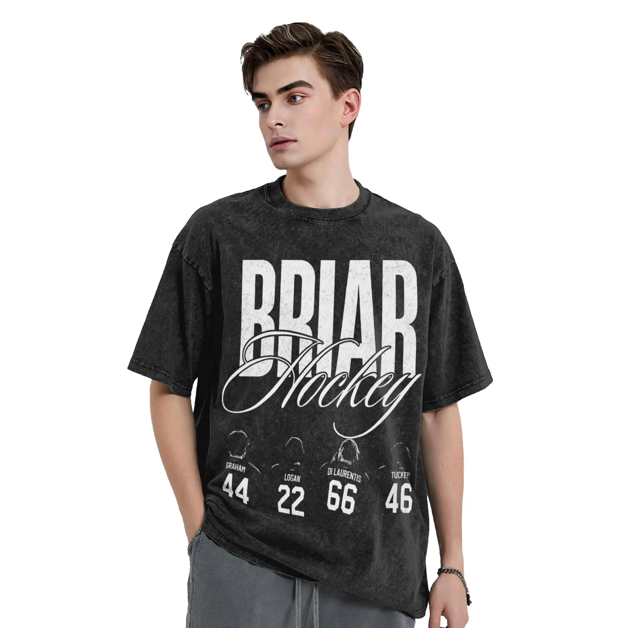Briar University Hockey Book Off Campus Romance T Shirts Washed 100% Cotton High Street T-Shirts  for Men Women Streetwear Tees