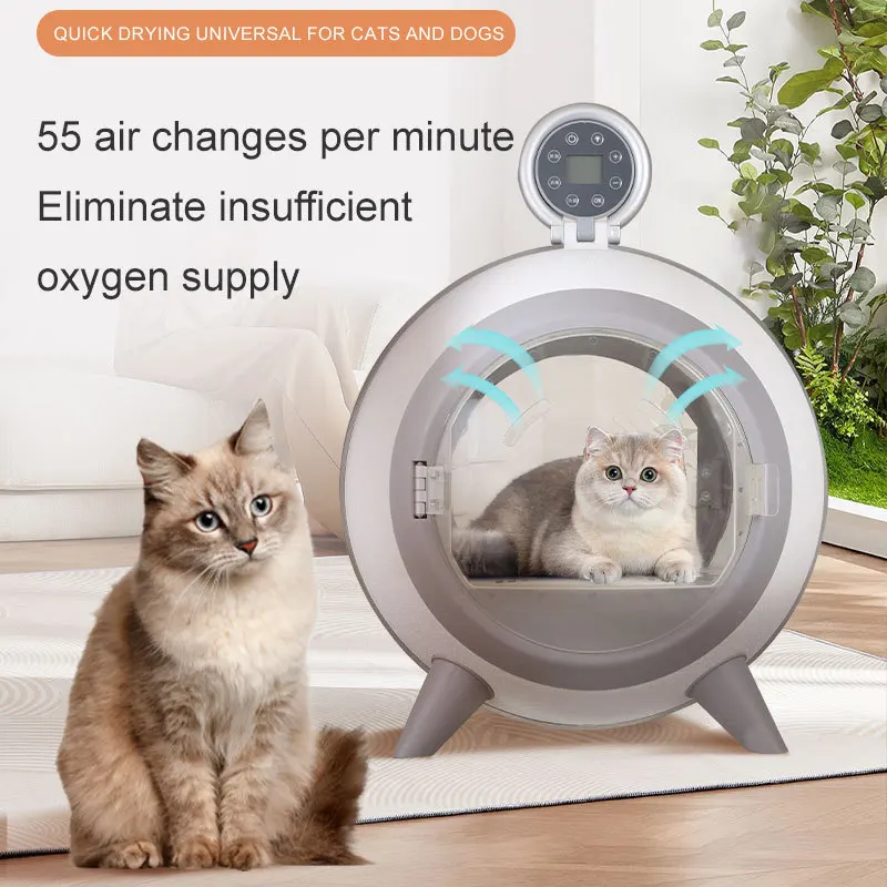 Automatic Pet Dryer for Cats and Small Dogs Ultra Quiet Dog Hair Dryer With Smart Temperature Control And 360 Drying