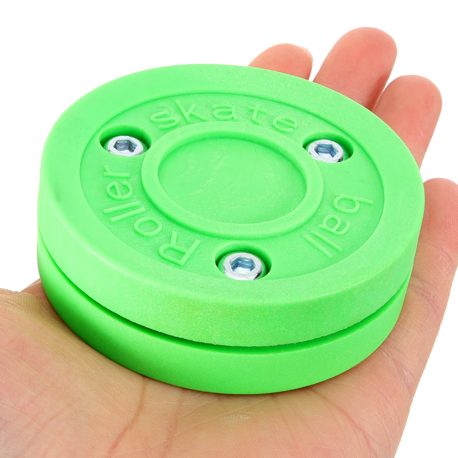 

Training Hockey Puck ABS Plastic Durable Roller Skating Land Training Field Hockey Puck for Improving Balance Flexibility Sports