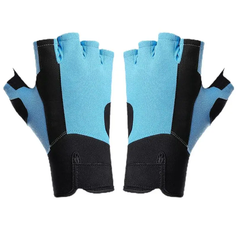 Half-Finger Gloves For Men And Women Mitts For Spring And Autumn Training Porous Texture Sports Mitts For Weightlifting Fitness