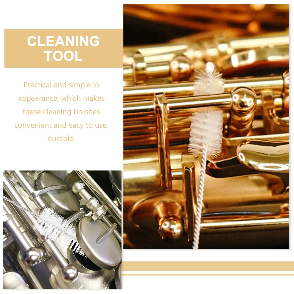 

3 Pcs Mouthpiece Cleaning Brush Flute Sax Small Tool Saxophone Cleaner for Instruments Stainless Steel Care