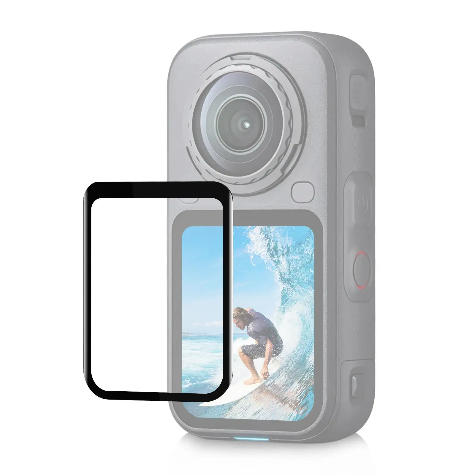 PULUZ for Insta360 X6 9H 2.5D Curved HD Screen Tempered Glass Film