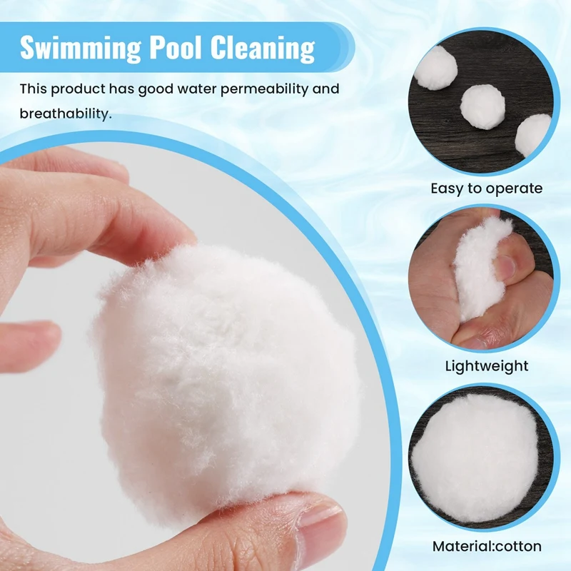 Swimming Pools Filter Balls Portable Wet Dry Cotton Canister Clean Fish Tank Filter Material Water Purification Fiber 200G