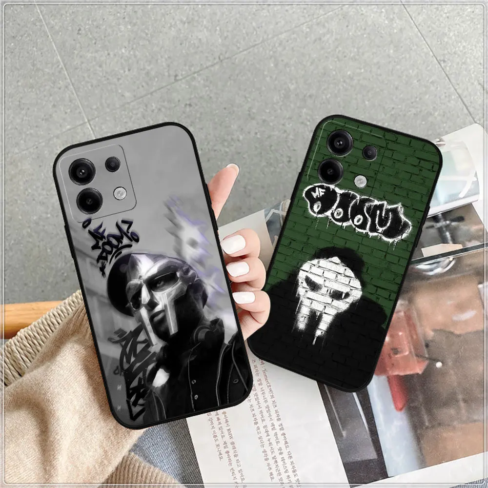 MF DOOM Rapper Phone Case For Redmi Note 13 12 12S 12T 11 11S 11T 11E 10 10S 10T 9 9S 9T 8 7 7S 6 5 Pro Plus Max Silicone Cover