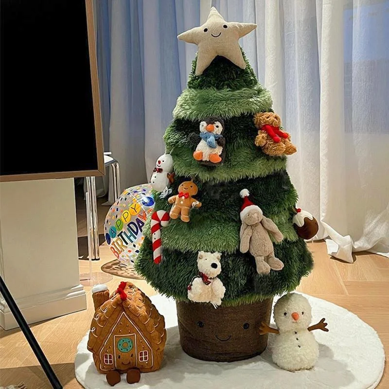In Stock Christmas Tree Dolls Plush Toys Living Room Ornaments Christmas Dolls Gifts Scene Decoration Photo Props Children Gifts