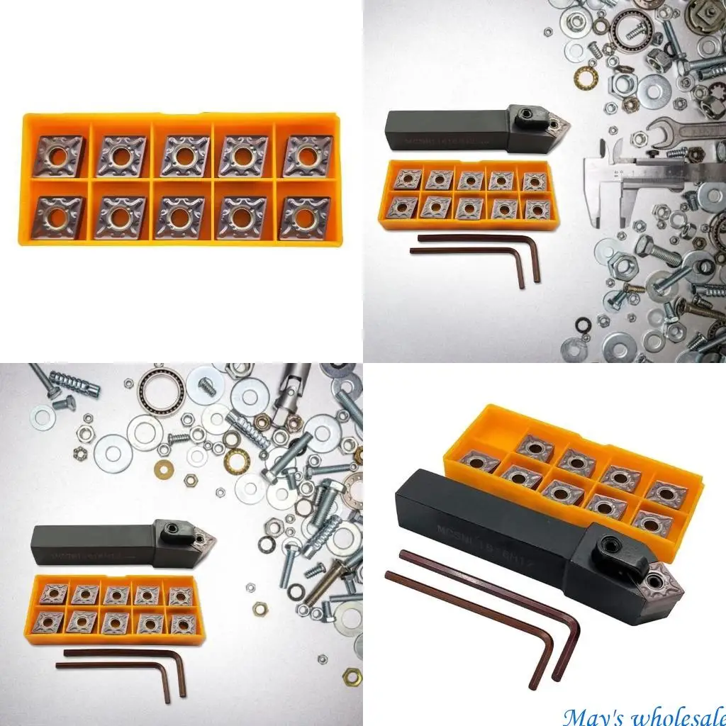 

Cylindrical Turning Tool Hold Tool with 10-Piece CNMG120408- VP15TF Screwdriver Hard - 100mm/3.9-in 448A