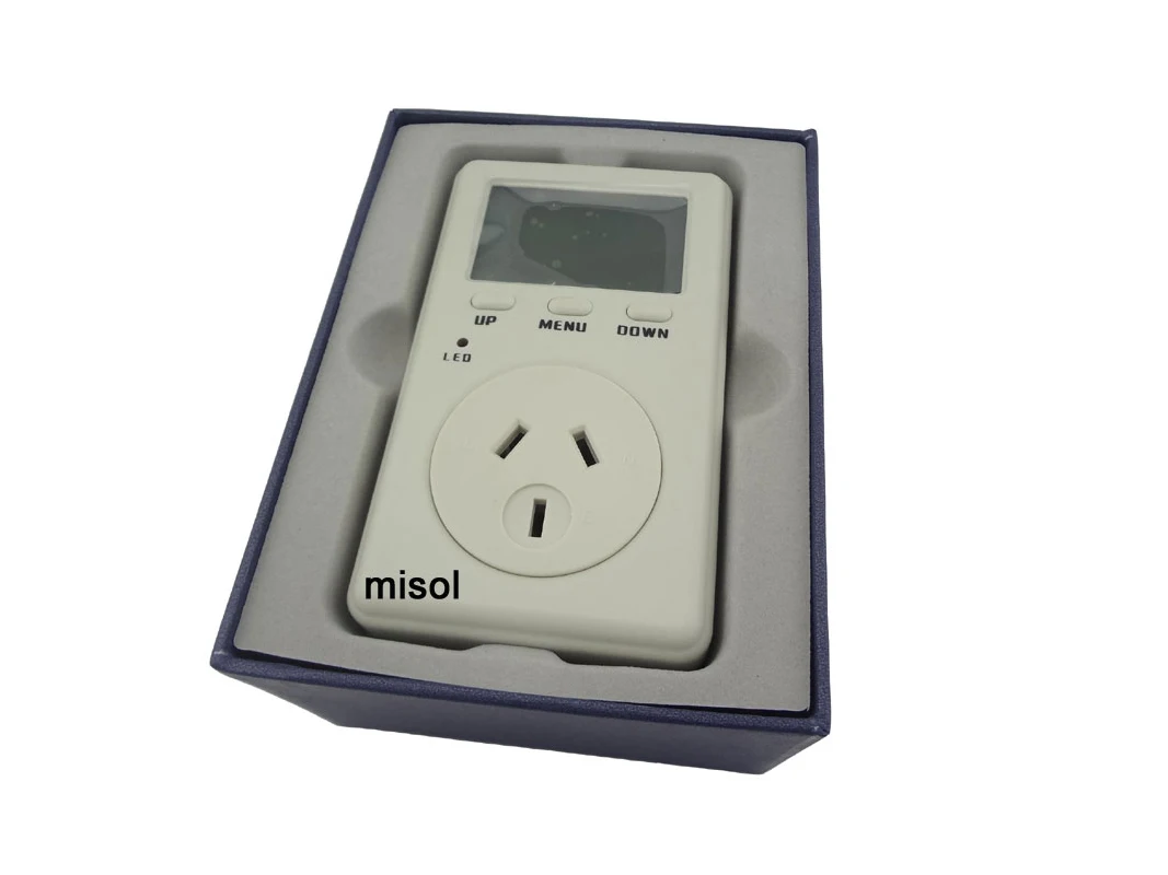 Analisador do monitor de voltagem de voltagem de watts de energia com amperímetro au