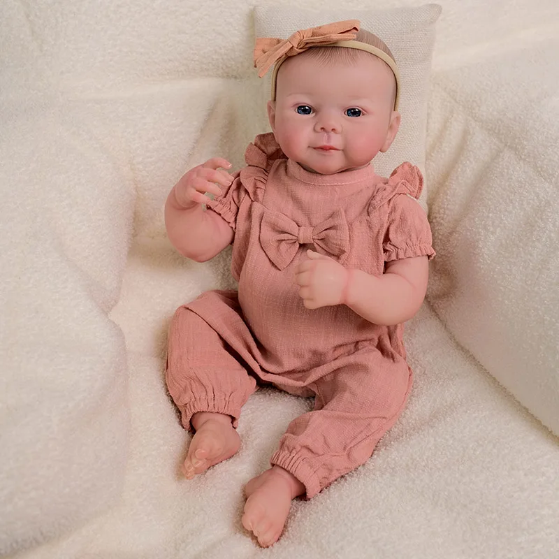 

19inch Julietta Full Body Reborn Lifelike Baby Doll with 3D Skin Multiple Layers Painting with Hand Draw Hair Touch Doll