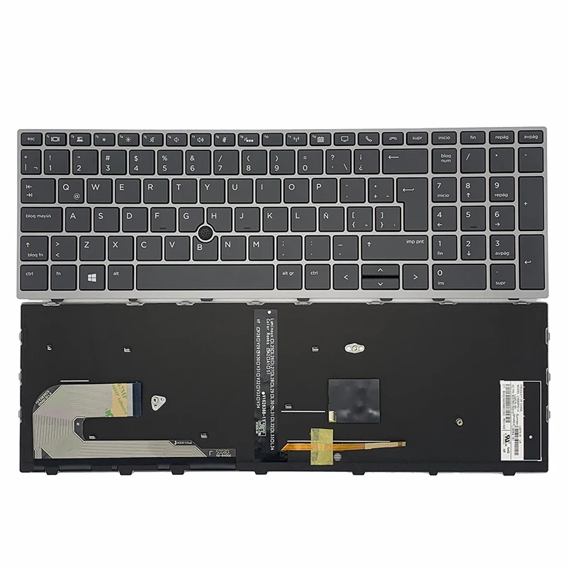 

New For HP Elitebook 850 G5 855 G5 755 G5 750 G5 Series Laptop Keyboard Latin Spanish Backlit