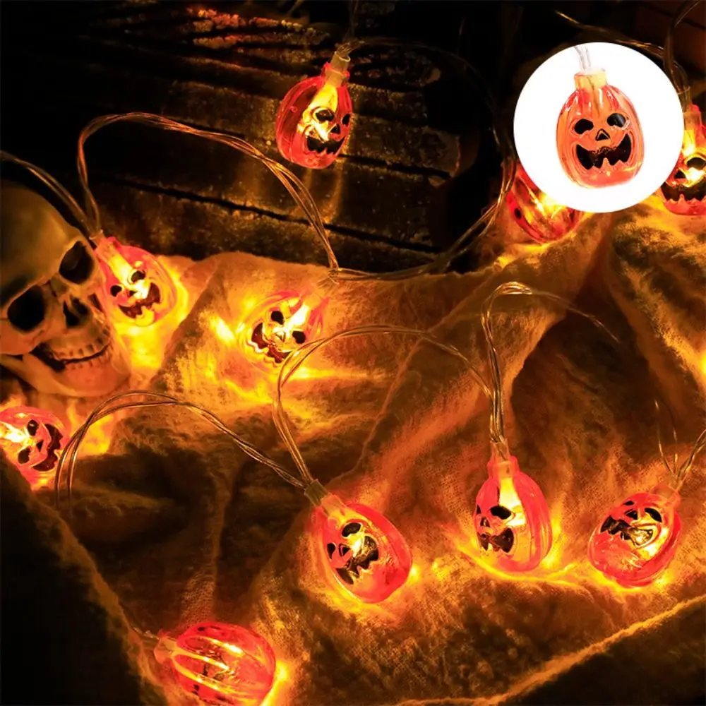 

Happy 1.5m 10Led Halloween Village Eye Balls Ghost Halloween Light String Pumpkin Atmosphere Halloween Decor Lamp Home Garden