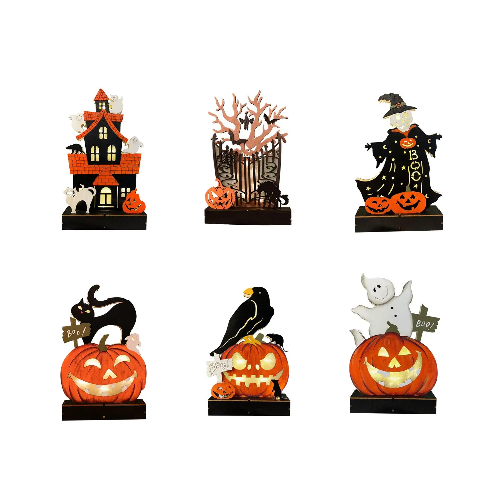 ديكورات الهالوين الداخلية، تمثال فريد من نوعه، مجموعة خفيفة الوزن، دعامة مخيفة مبتكرة لغرفة المعيشة وأعياد الميلاد وحفلات المكتب المنزلي #1
