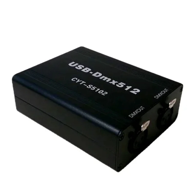 

1 PCS Black USB-DMX Controller Support MA Onpc Freestyler+3D DJ USB DMX Interface