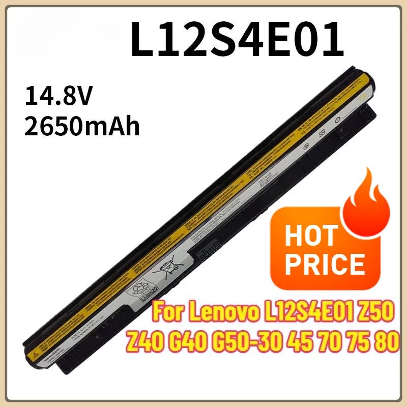 

14.8V L12S4E01 Battery G400S for Lenovo G50 G50-45 L12S4A02 L12M4A02 L12M4E01 Z50 L12L4E01 L12L4A02 Z50-70 Z70-80 G505S G500S