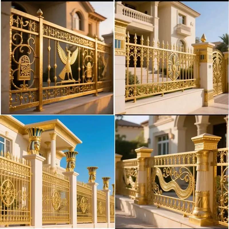 White Wrought Iron Stair Fittings Easy to Install Balcony Railing Cast Railing Design