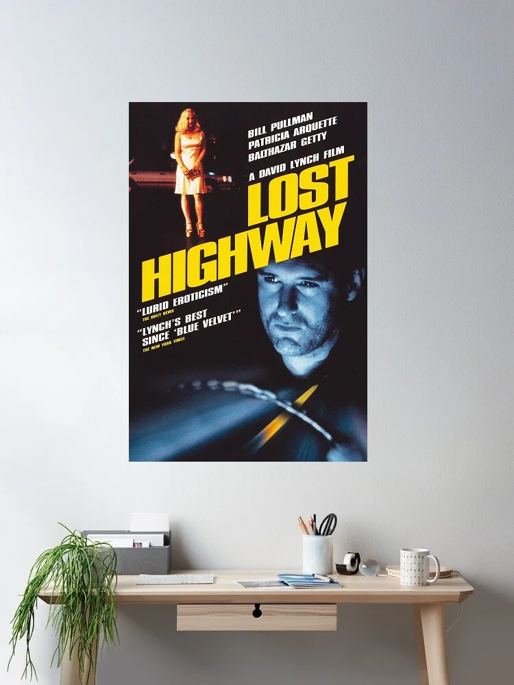 LOST HIGHWAY Movie, Art Print Silk Poster Home Wall Decor