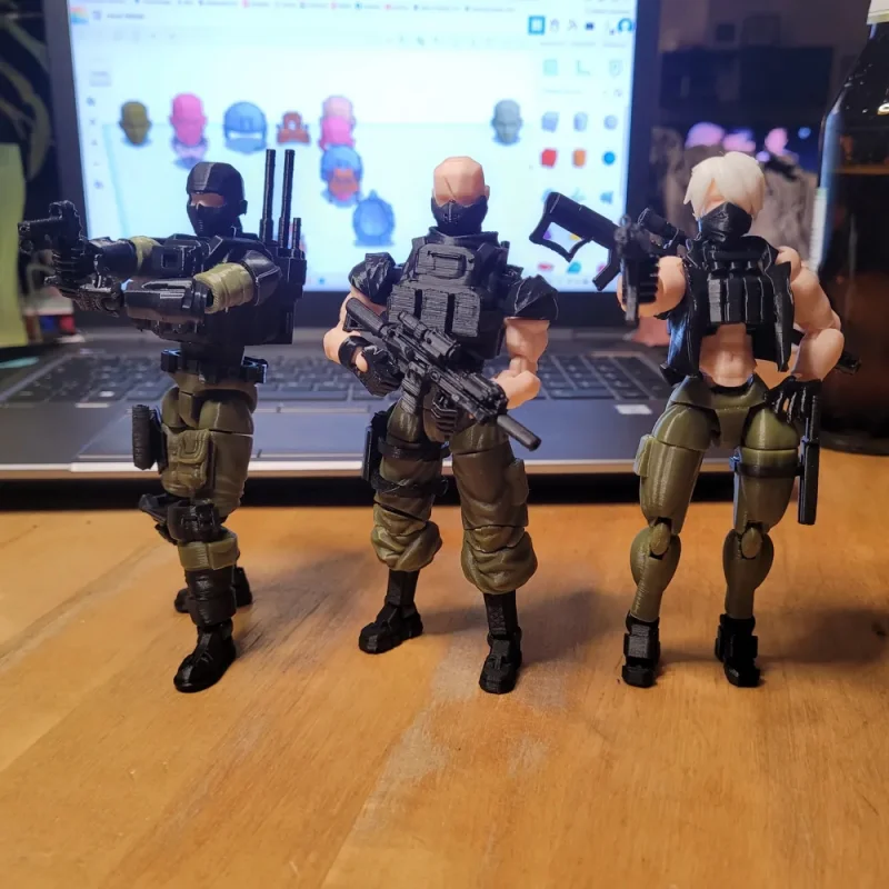 New Mercenary Multi Jointed Movable Action Figure Squad Sniper Assault Scout Demolisher Model Toy For Adult Collectibale Display